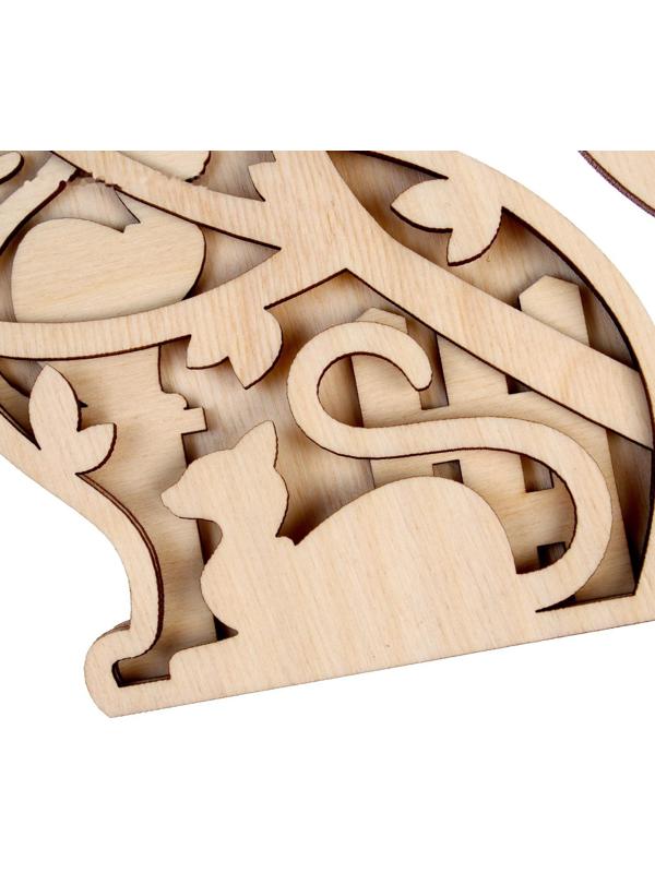 Роспись по дереву «Кошка»