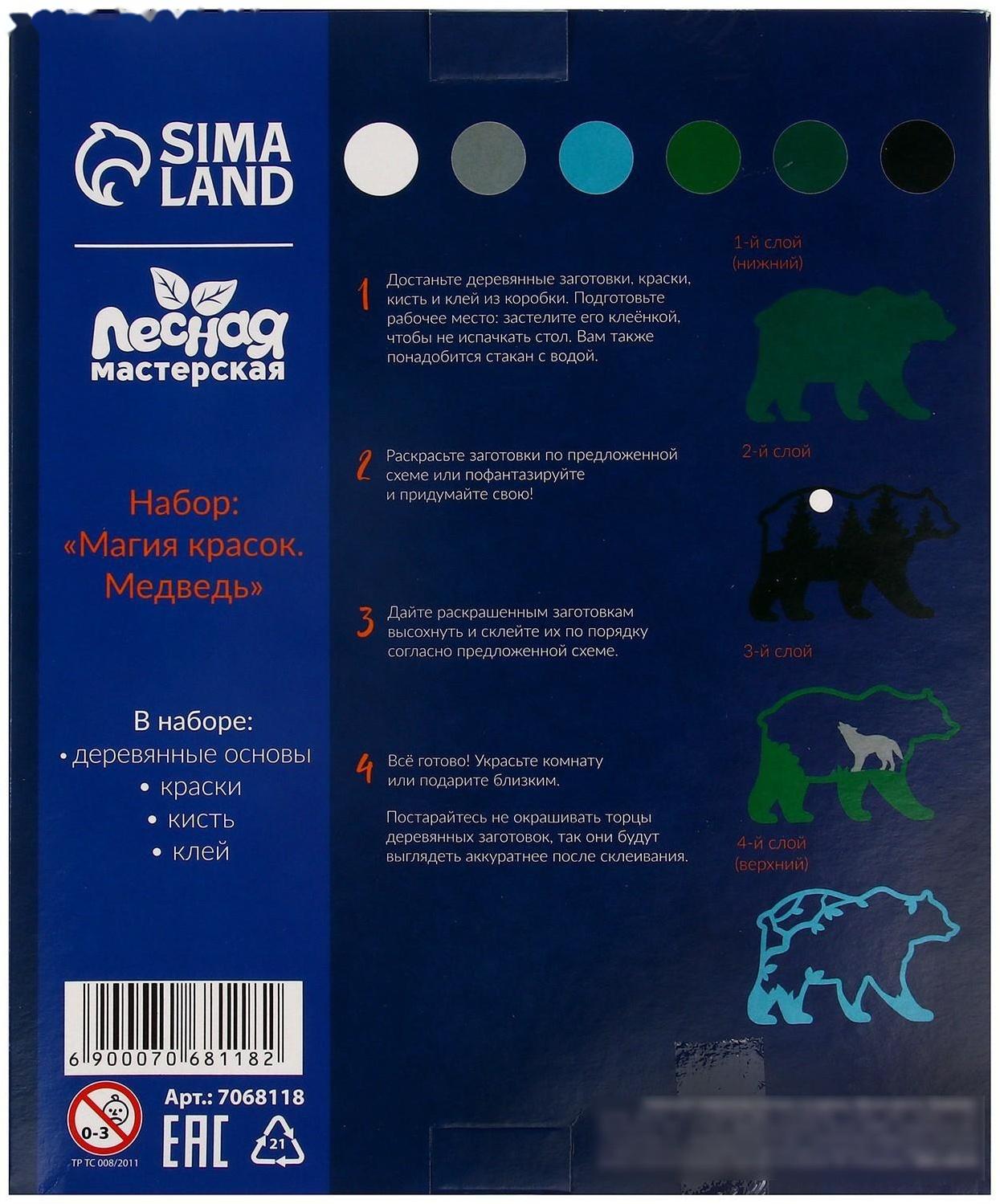 Роспись по дереву «Медведь»