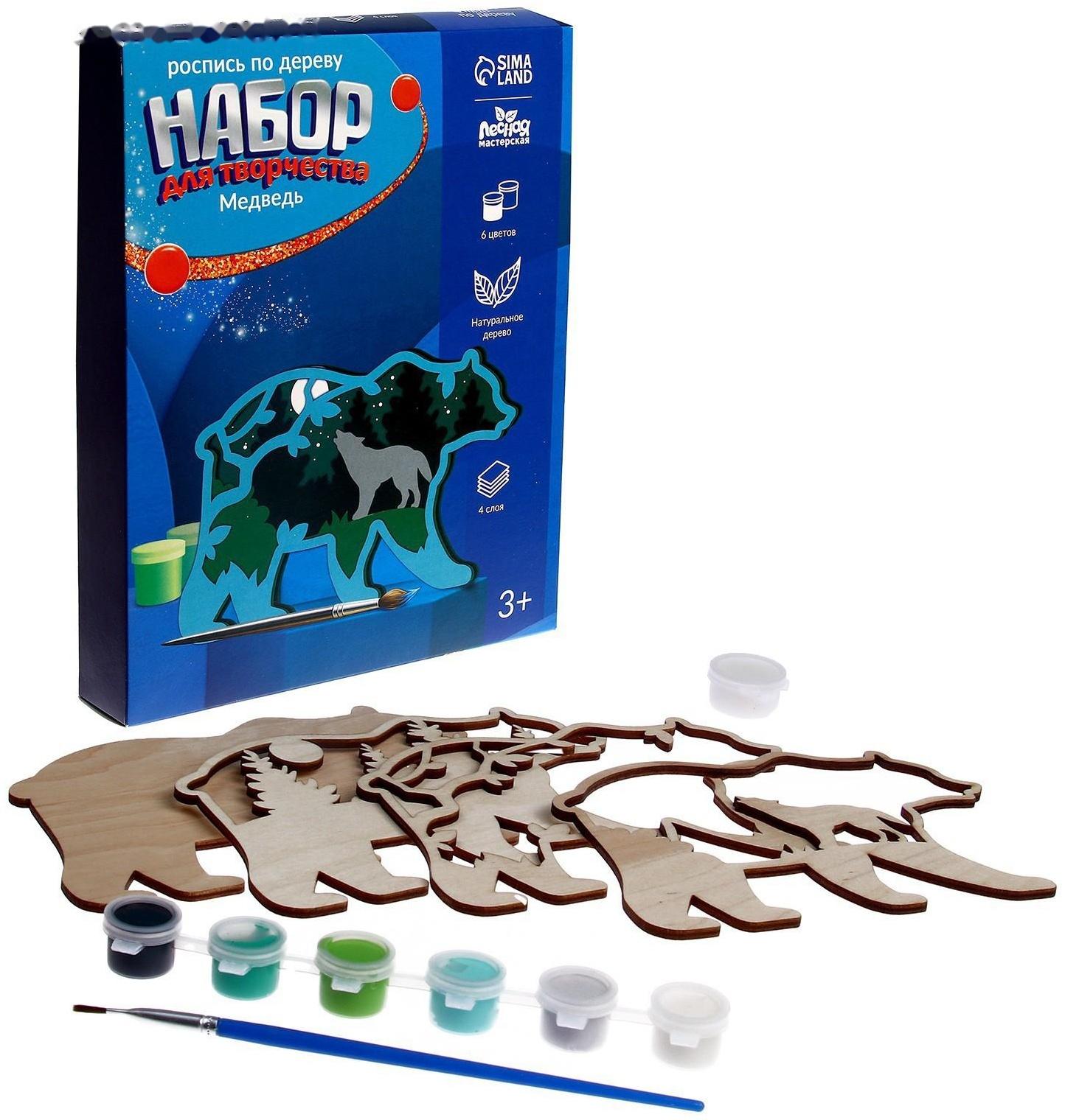 Роспись по дереву «Медведь»