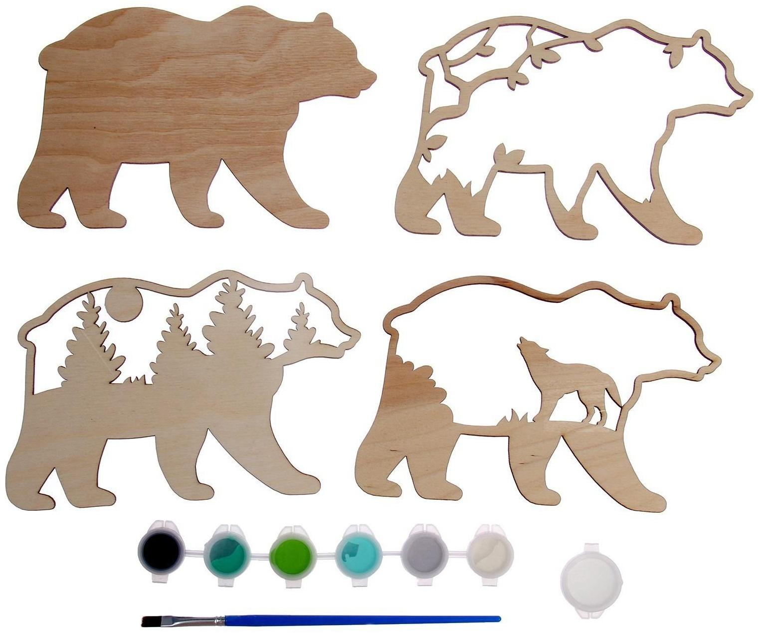 Роспись по дереву «Медведь»