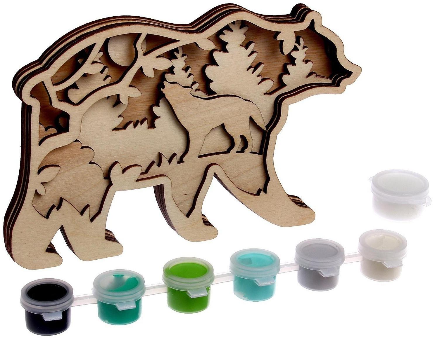 Роспись по дереву «Медведь»