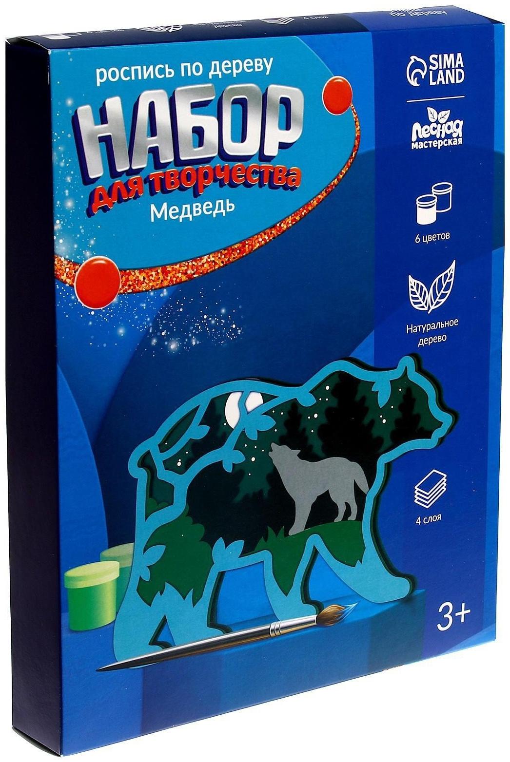 Роспись по дереву «Медведь»