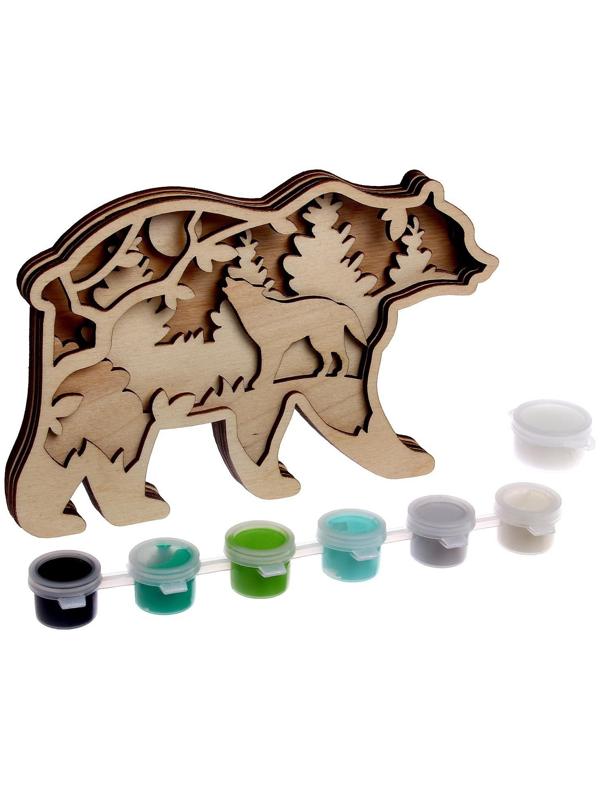 Роспись по дереву «Медведь»