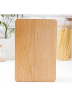 Доска разделочная Доляна, 30×20,5×2 см, покрыта маслом, цельный массив, берёза