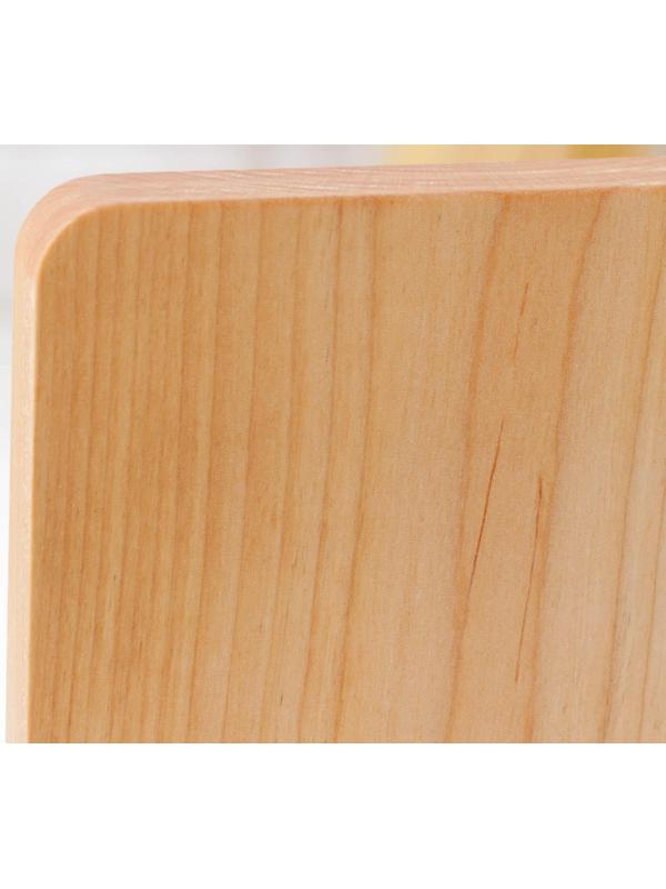 Доска разделочная Доляна, 30×20,5×2 см, покрыта маслом, цельный массив, берёза