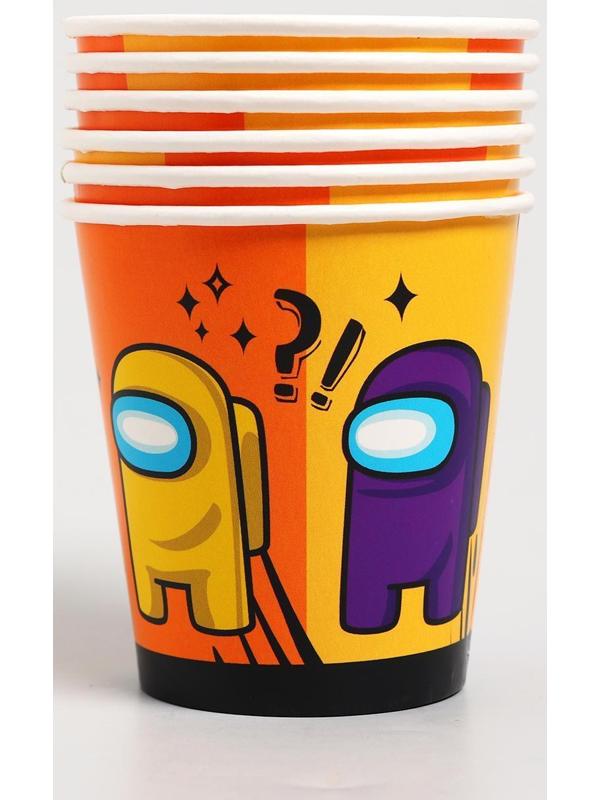 Стакан бумажный «Игра среди нас», набор 6 шт., 250 мл