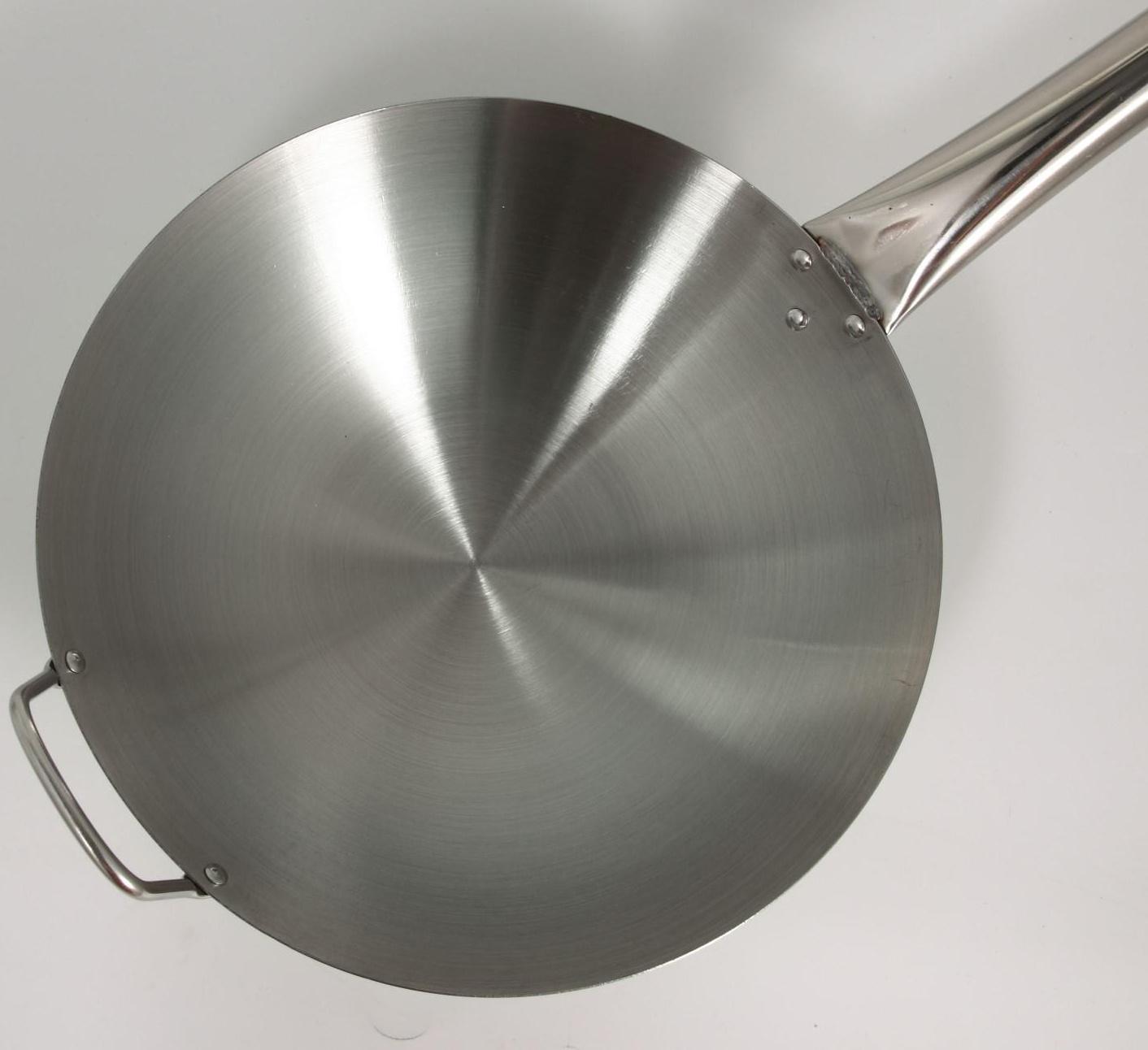 Сковорода-Wok из нержавеющей стали Chief, d=32 см, с ручкой