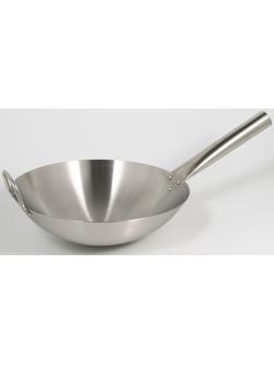 Сковорода-Wok из нержавеющей стали Chief, d=36 см, с ручкой