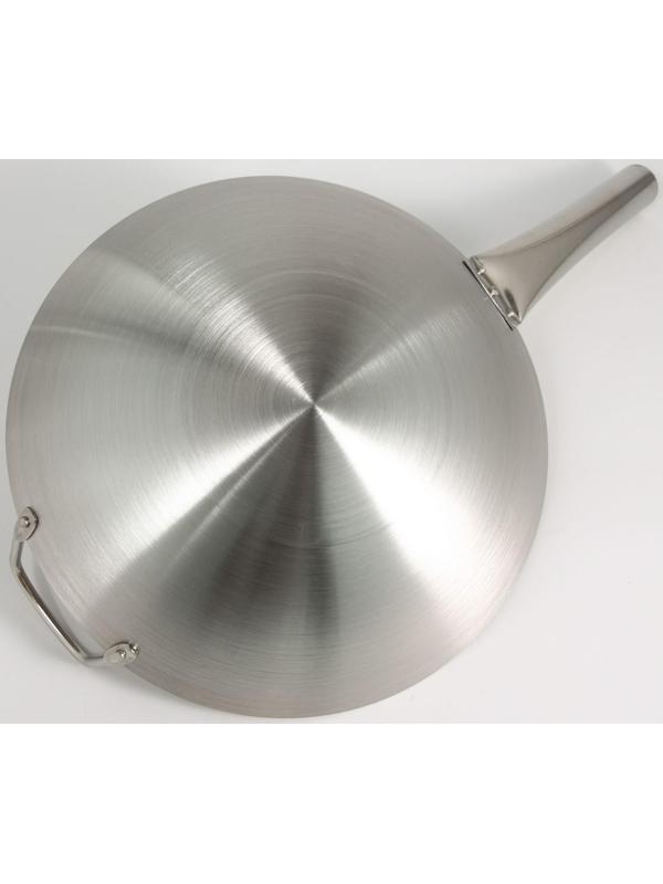 Сковорода-Wok из нержавеющей стали Chief, d=36 см, с ручкой