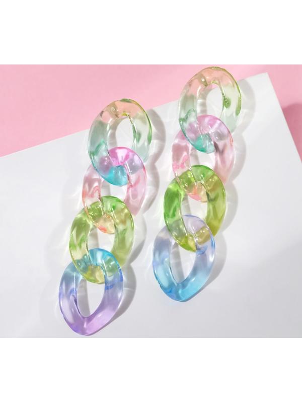 Серьги пластик 