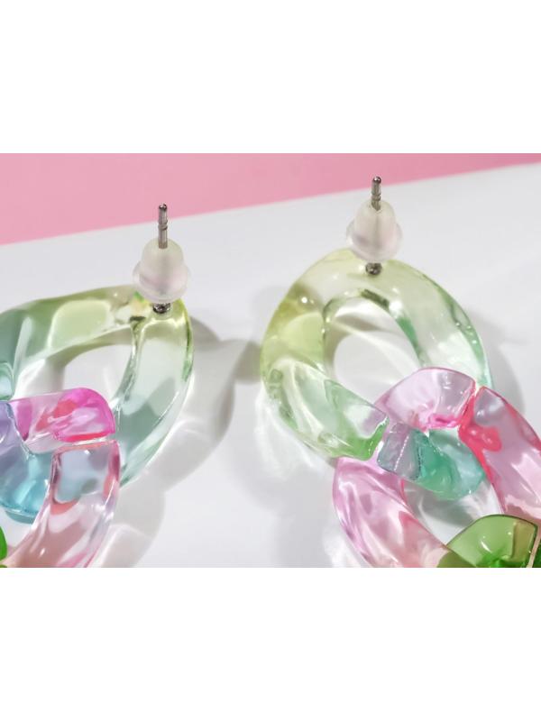 Серьги пластик 