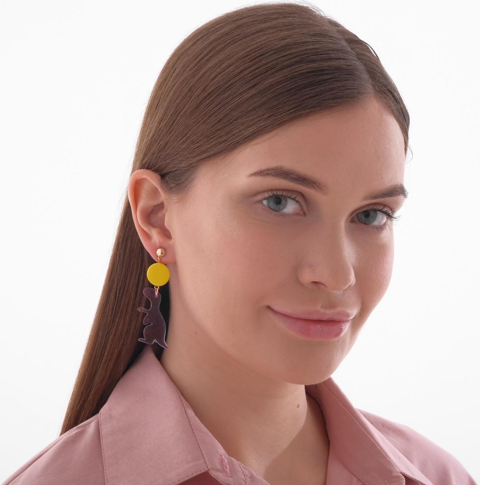 Серьги акрил 