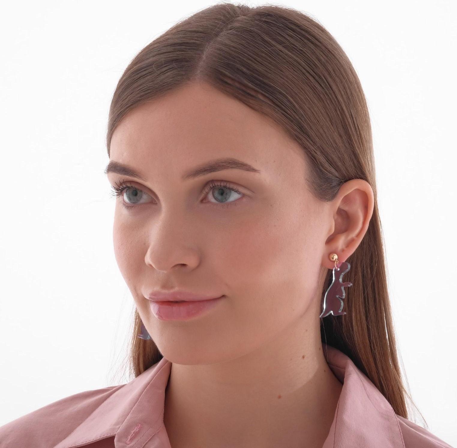 Серьги акрил 