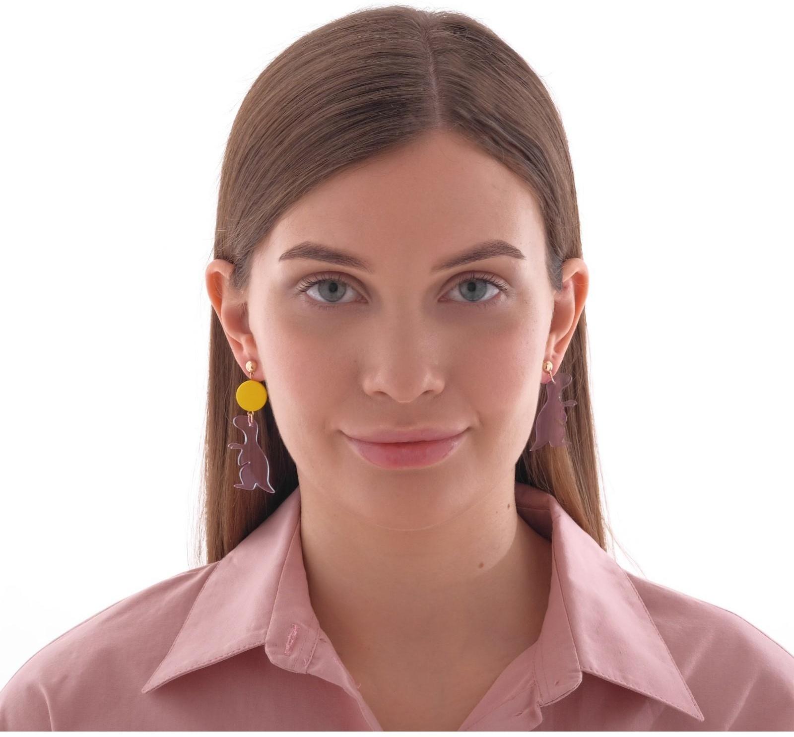 Серьги акрил 