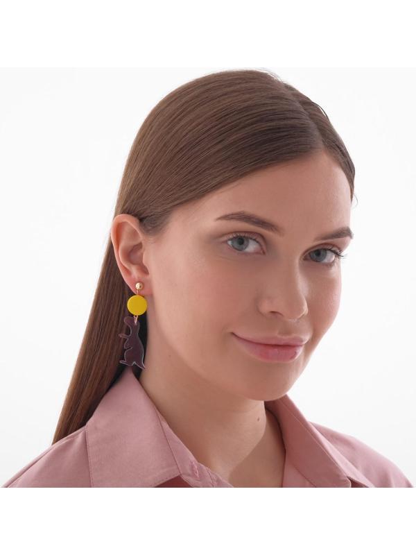 Серьги акрил 