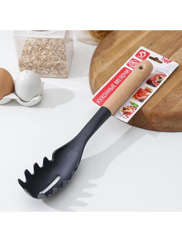 Ложка для спагетти Доляна Margo, 30 см, цвет чёрный