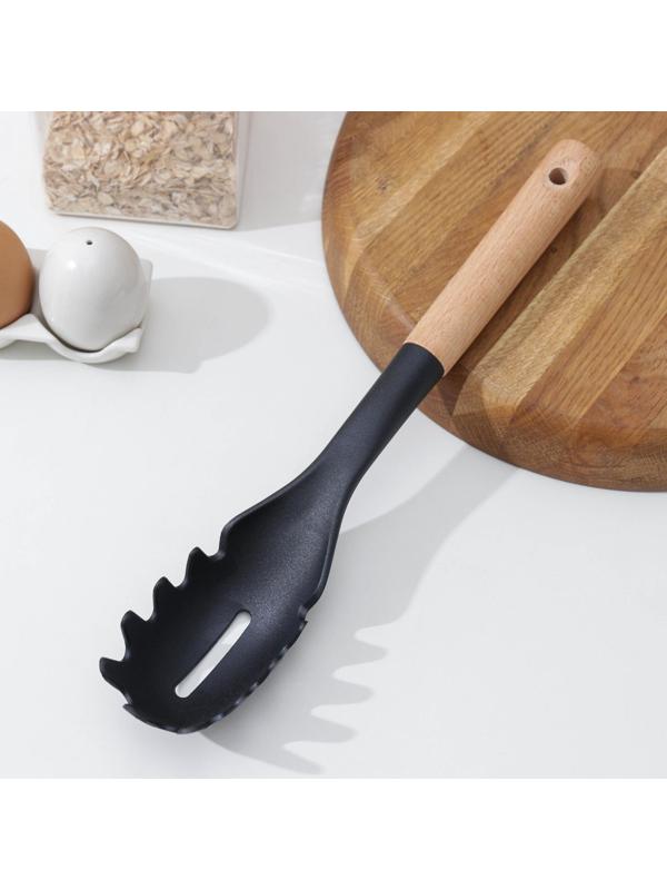 Ложка для спагетти Доляна Margo, 30 см, цвет чёрный