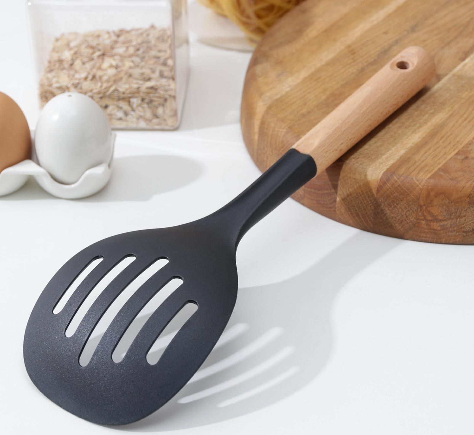 Шумовка Доляна Margo, 30 см, цвет чёрный