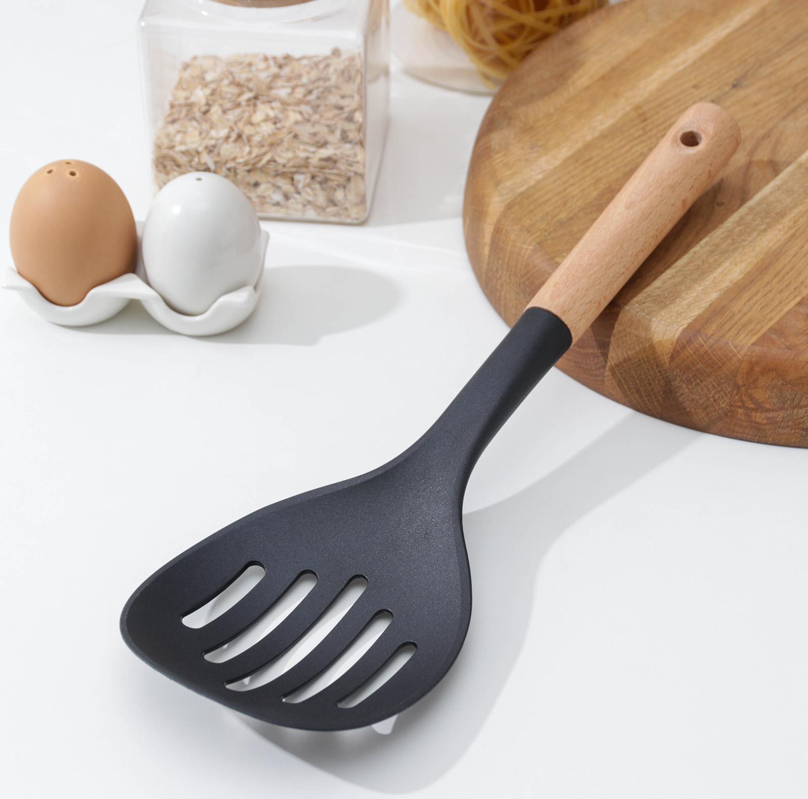 Шумовка Доляна Margo, 30 см, цвет чёрный