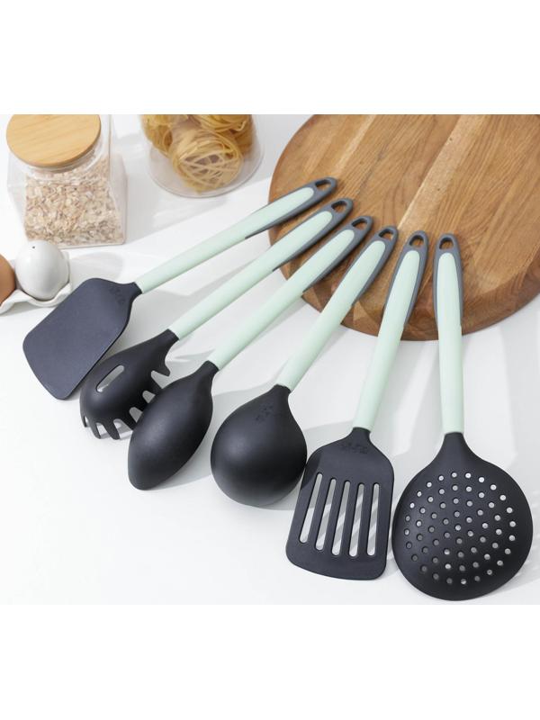Набор кухонных принадлежностей Доляна «Софти», 6 предметов, цвет МИКС