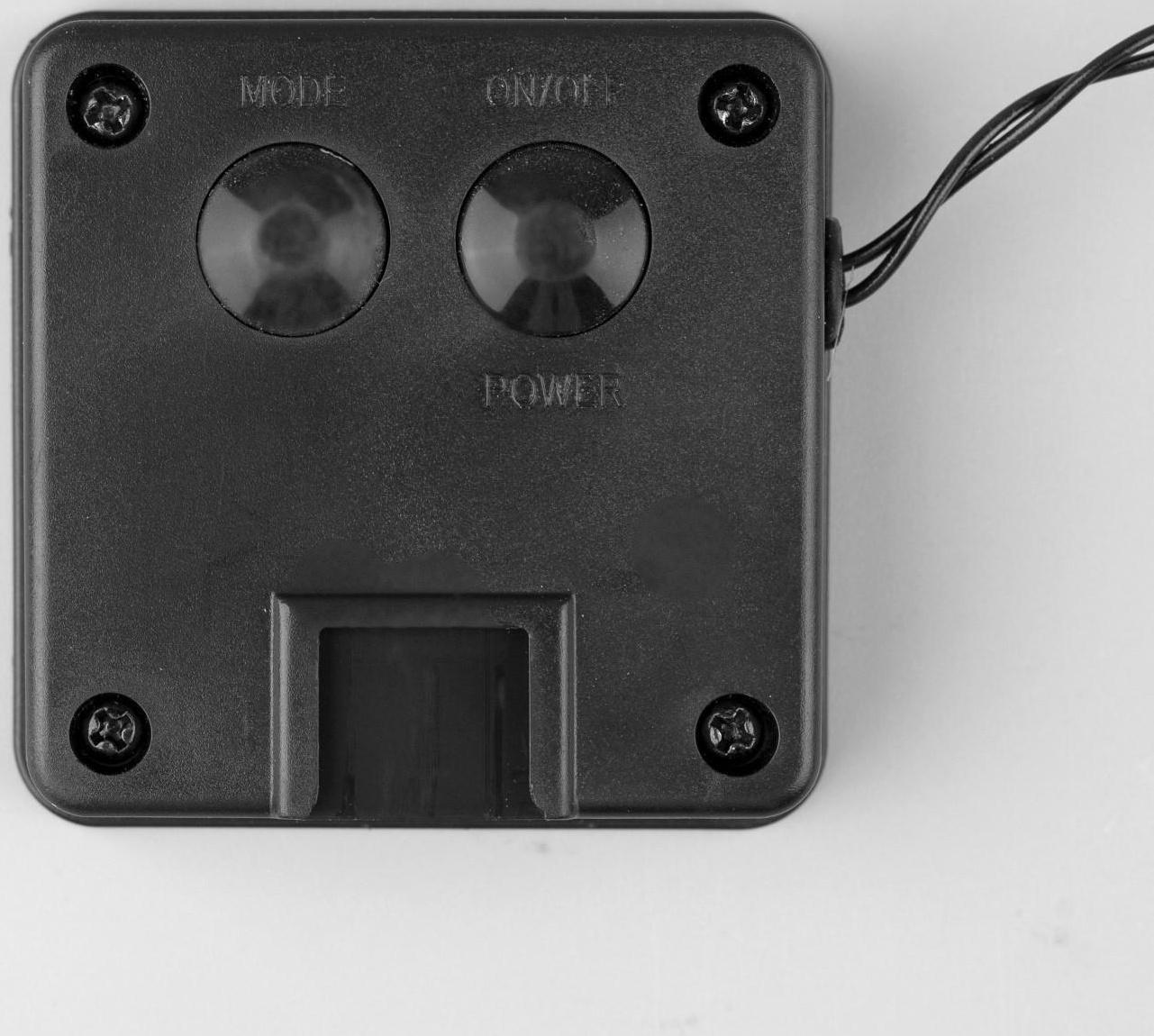 Гирлянда «Нить» 4.5 м с насадками «Цветы», IP44, тёмная нить, 30 LED, свечение мульти, 2 режима, солнечная батарея