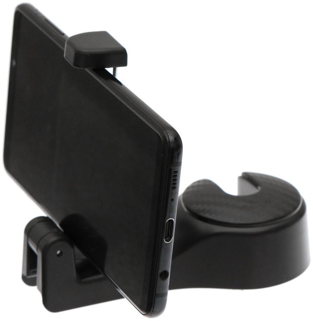 Вешалка-крючок TORSO, на подголовник с держателем телефона