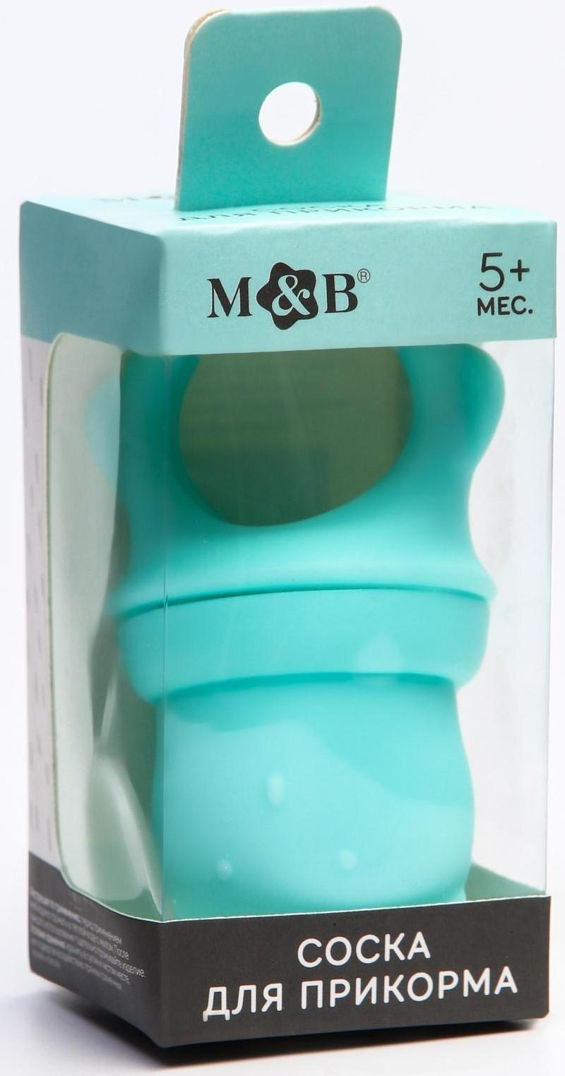 Ниблер для прикорма «Мишка» с силиконовой сеточкой, цвет бирюзовый