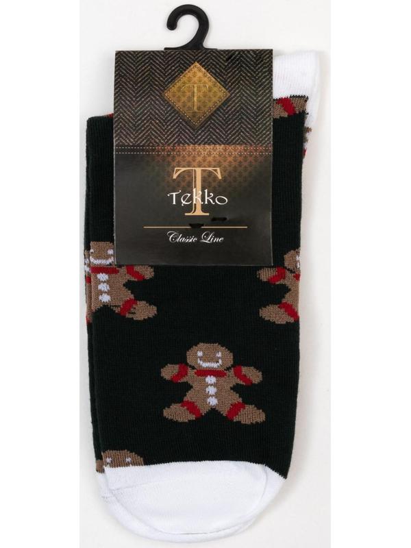 Носки мужские «Печеньки» цвет тёмно-зелёный, размер 27