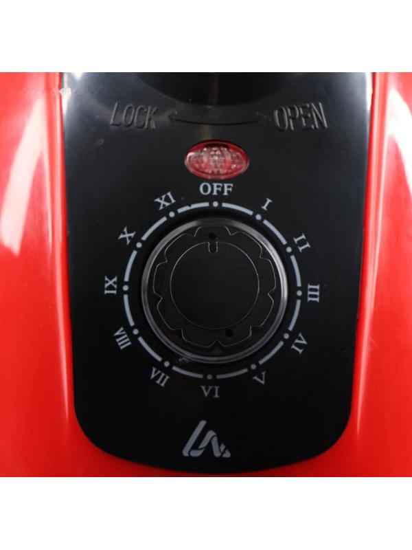 Отпариватель LuazON LO-07, напольный, 1800 Вт, 1.4 л, 46 г/мин., 12 режимов, красный