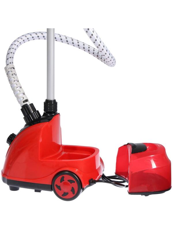 Отпариватель LuazON LO-07, напольный, 1800 Вт, 1.4 л, 46 г/мин., 12 режимов, красный