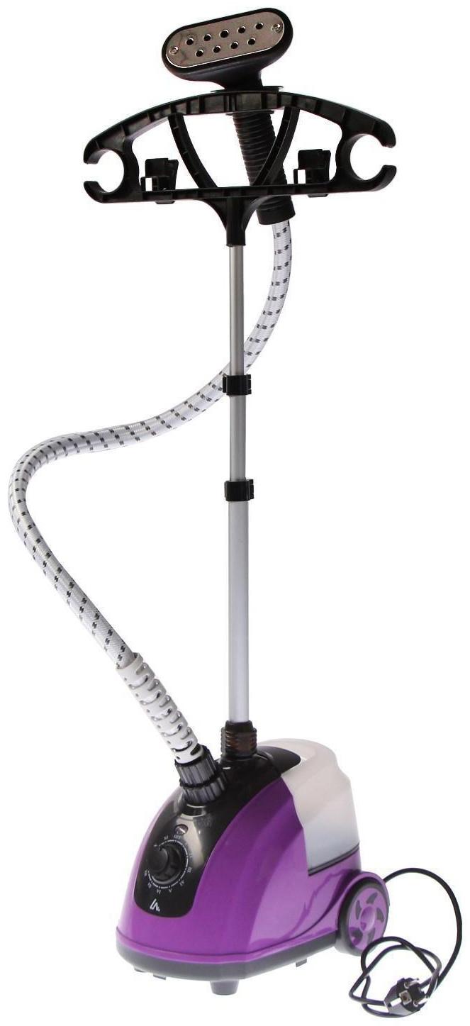 Отпариватель Luazon LO-07, напольный, 1800 Вт, 1.4 л, 46 г/мин., 12 режимов, фиолетовый