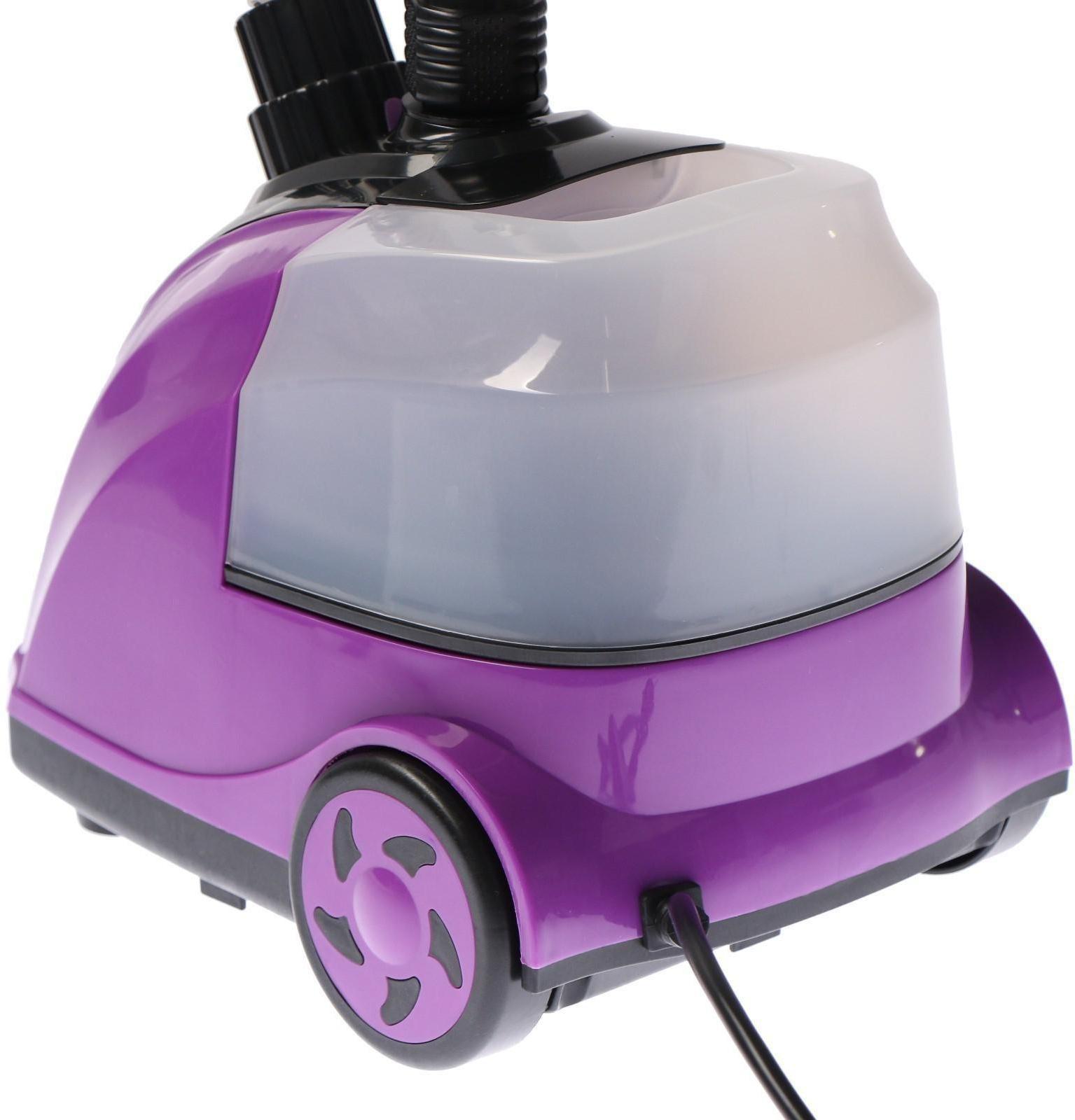 Отпариватель Luazon LO-07, напольный, 1800 Вт, 1.4 л, 46 г/мин., 12 режимов, фиолетовый