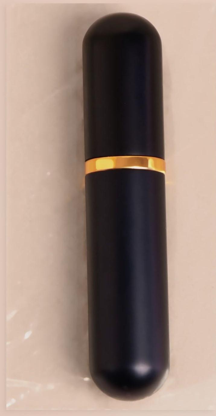 Флакон для парфюма, с распылителем, 5 мл, цвет чёрный