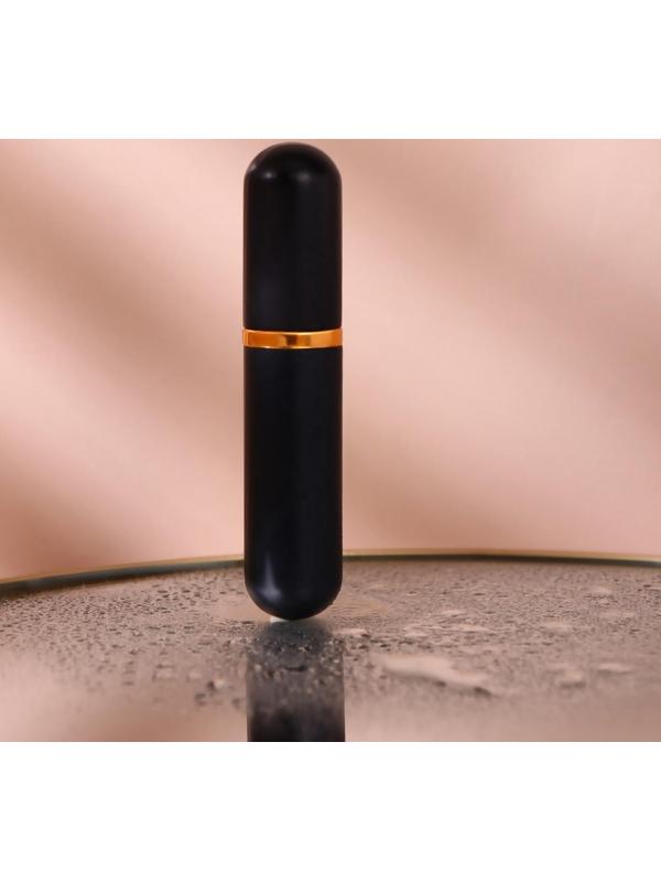 Флакон для парфюма, с распылителем, 5 мл, цвет чёрный