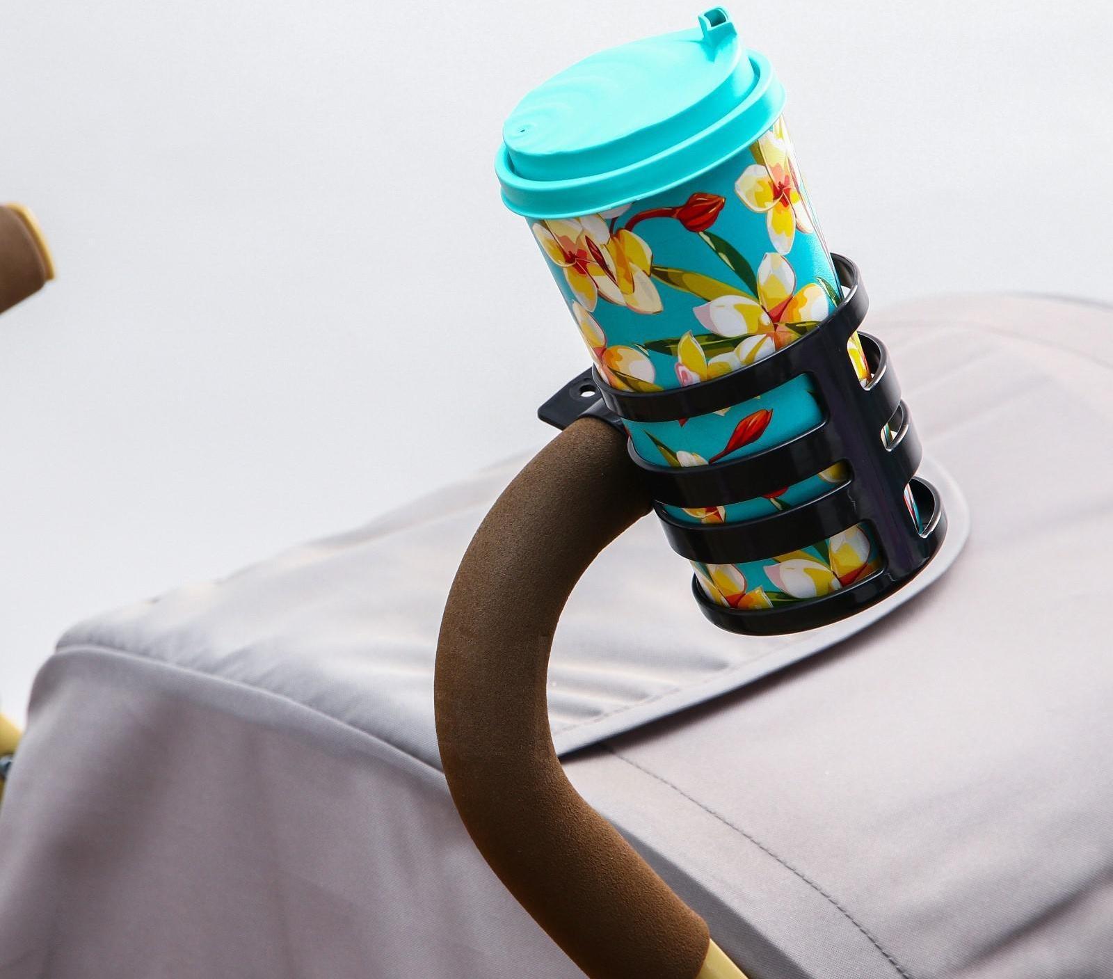 Подстаканник для детской коляски, цвет черный