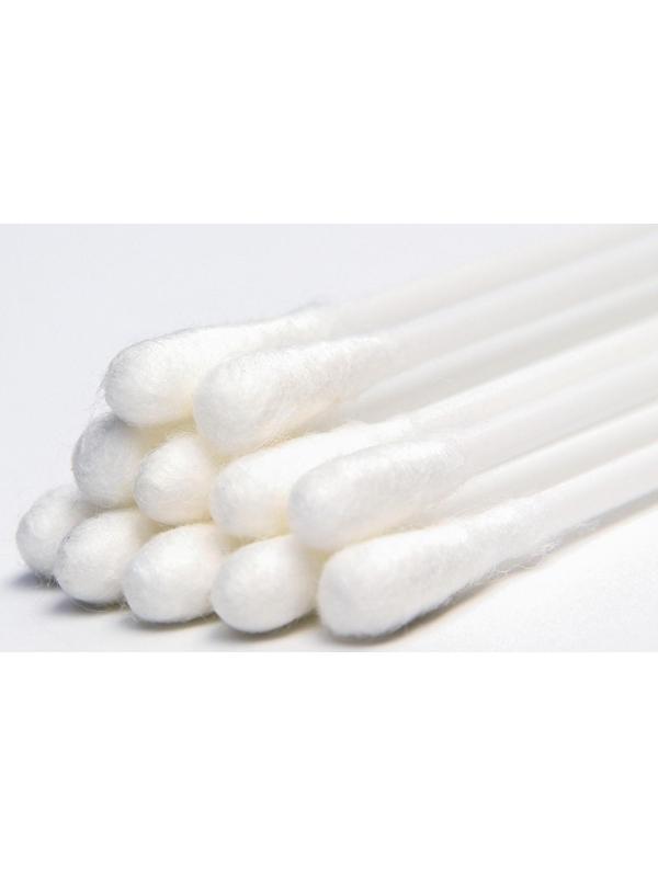 Ватные палочки, стакан 100 шт., пластик, цвет белый