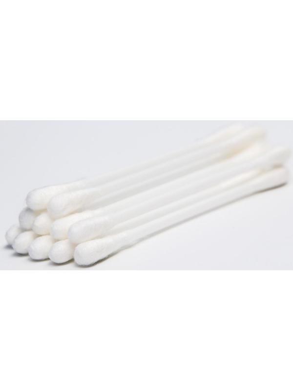 Ватные палочки, стакан 100 шт., пластик, цвет белый