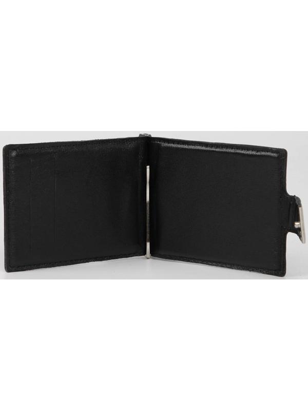 Зажим для купюр на кнопке, цвет чёрный