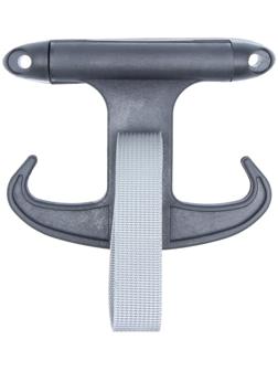 Крючок в автомобиль, крепление под саморез, черный