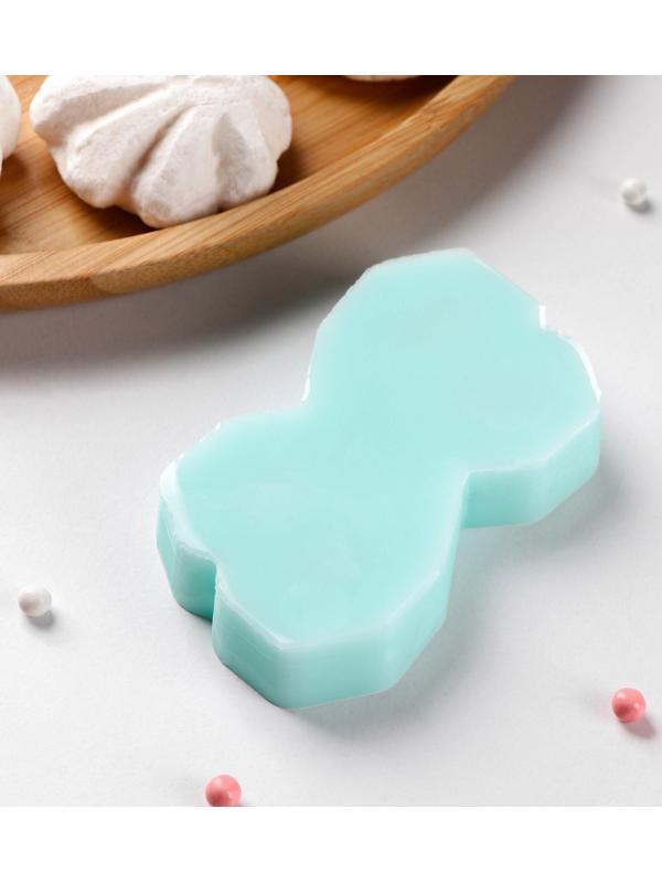 Силиконовая форма «Сердце - геометрическое», 4×4 см, толщина 15 мм, цвет бирюзовый