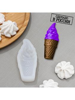 Силиконовая форма «Мороженое», 10,3×4,2 см, толщина 19 мм, цвет прозрачный