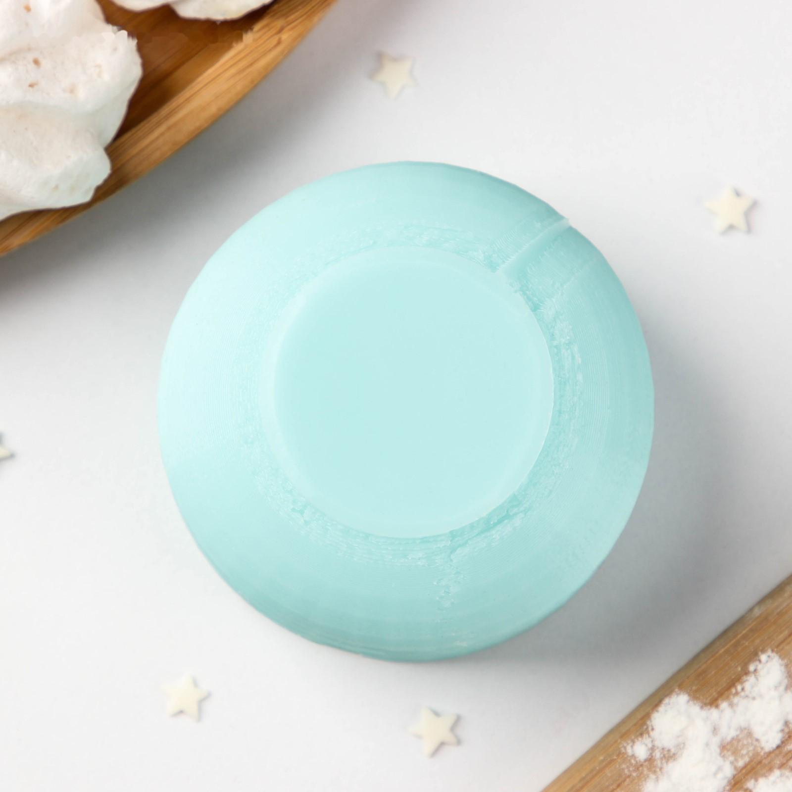 Силиконовая форма Цветок «Пион», d=6 см высота 3,2 см, цвет бирюзовый