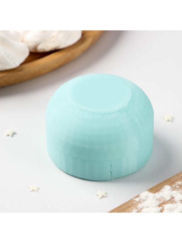 Силиконовая форма Цветок «Пион», d=6 см высота 3,2 см, цвет бирюзовый