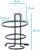 Держатель для фена Доляна,11×11×15 см, с держателем для провода и вилки, цвет чёрный