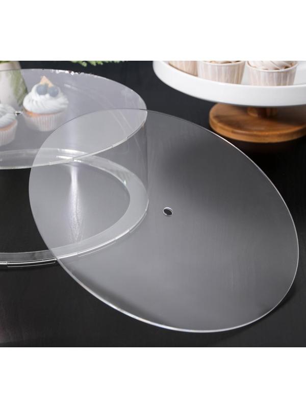 Фальшярус для торта, цилиндр, d=25 см, h=12 см, цвет прозрачный