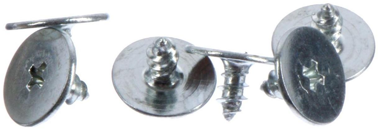 Накладка-подпятник для автоковрика, металлическая с креплением