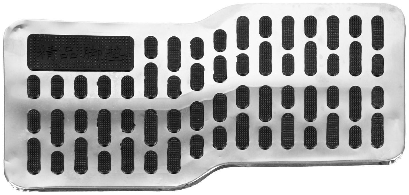 Накладка-подпятник для автоковрика, металлическая с креплением