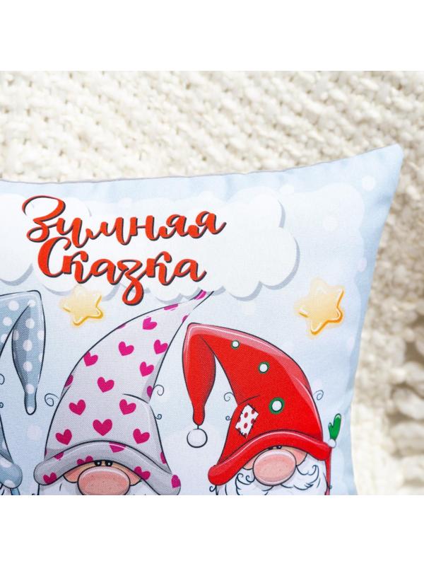 Подушка декоративная, размер 35х35 см, холлофайбер, габардин, 100% полиэстер