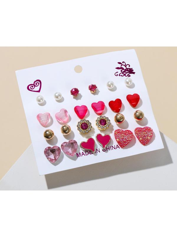 Набор серьги 12 пар 