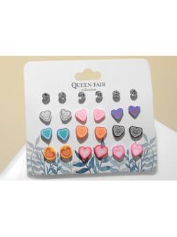 Набор серьги 12 пар 